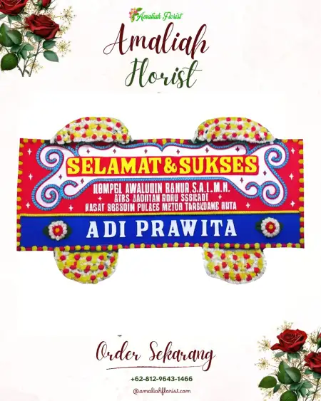Papan Bunga Ucapan Selamat Batu Selicin